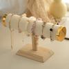 Stylish Jewelry Display Holder Craft from Sturdy Wood and Lint Suitable for Professional and Personalize Collections