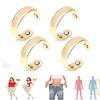 4Pcs Magnetic Therapy Rings Ultralight Comfort Fit Arthritis Pain Relief Stop Snoring Calming Ring for Women Men
