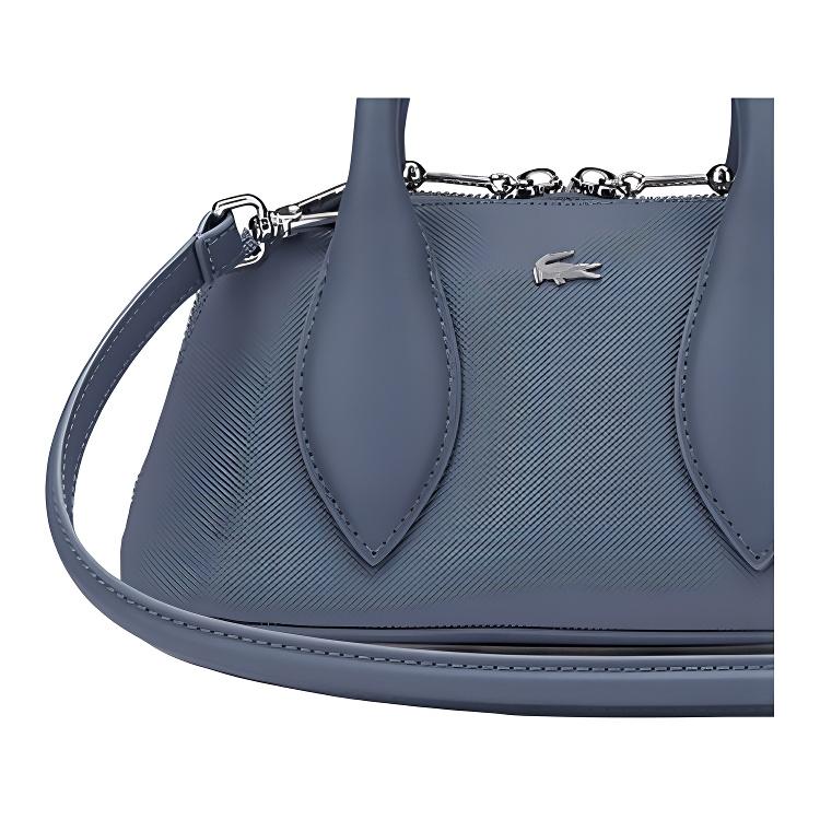 Lacoste Модная универсальная сумка через плечо с застежкой-молнией из ПВХ, маленькая женская сумка, синяя NF4763DZ-N77