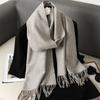 Lady Wrap Windproof Coffee Scarves Women Winter Scarf Warm Chunky Cashmere Shawl Outdoor Luxury Tassels Scarf