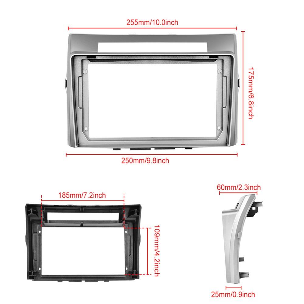 Автомобильные аксессуары 2 Din 9 дюймов Радио DVD GPS MP5 Панель Рамка для Toyota Corolla Verso 2004 - 2009 Комплект для крепления на приборную панель