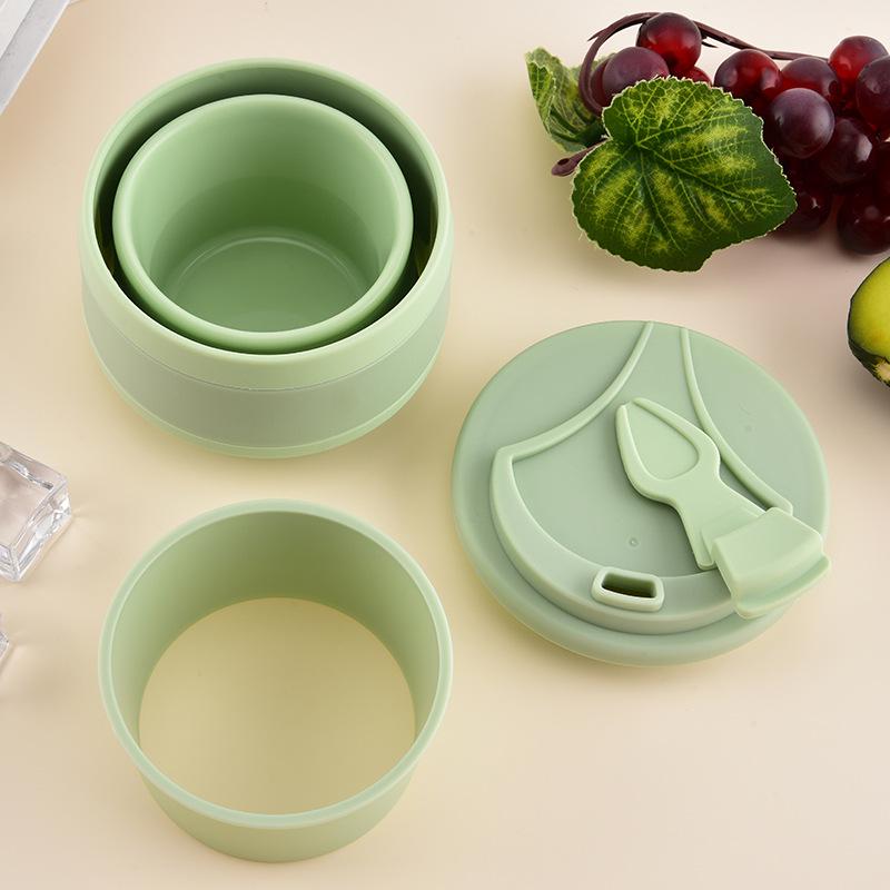 Портативный складной стакан из пищевого силикона с крышкой - Идеально подходит для путешествий, ополаскивателя для рта, зубной щетки и кофе.