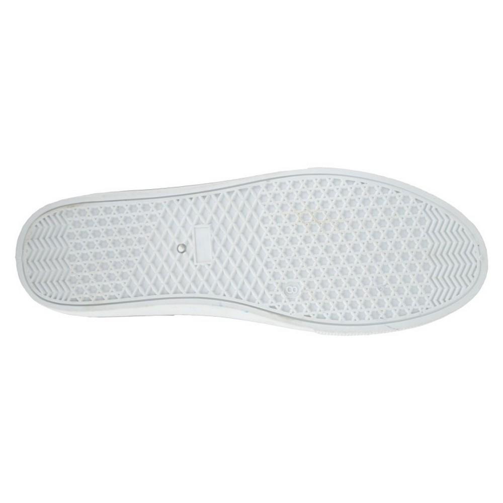 Dek Mens 4 Eye Padded Canvas Deck Shoes