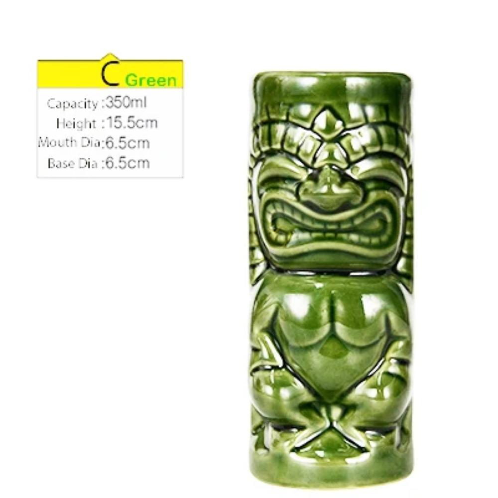 Кружки Тики, керамические кружки для вечеринок в гавайском стиле Луау, посуда для напитков, милые экзотические бокалы для коктейлей, бар Тики