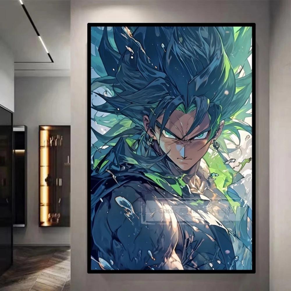 Dragon Ball Starry Night Tapestry Sun Wukong Super Saiyan Anime Hanging with Gokus Kamehameha Ideal for Otaku Bedroom Decor