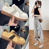 Leather Retro Women's Spring New Soft-soled Lace-up Casual Sports Board Shoes Trendy Versatile Little White Shoes