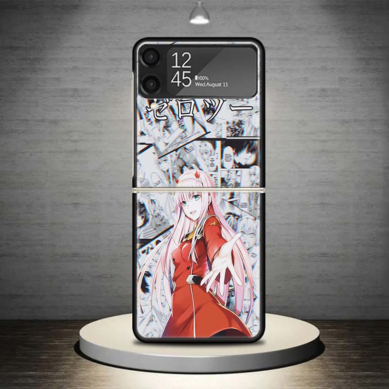 Чехол для телефона с аниме Darling In The FranXX для Samsung Galaxy Z Flip 7 6 5 4 3 5G Ударопрочный чехол Z Flip7 Flip6 ZFlip5 Flip3 Flip4