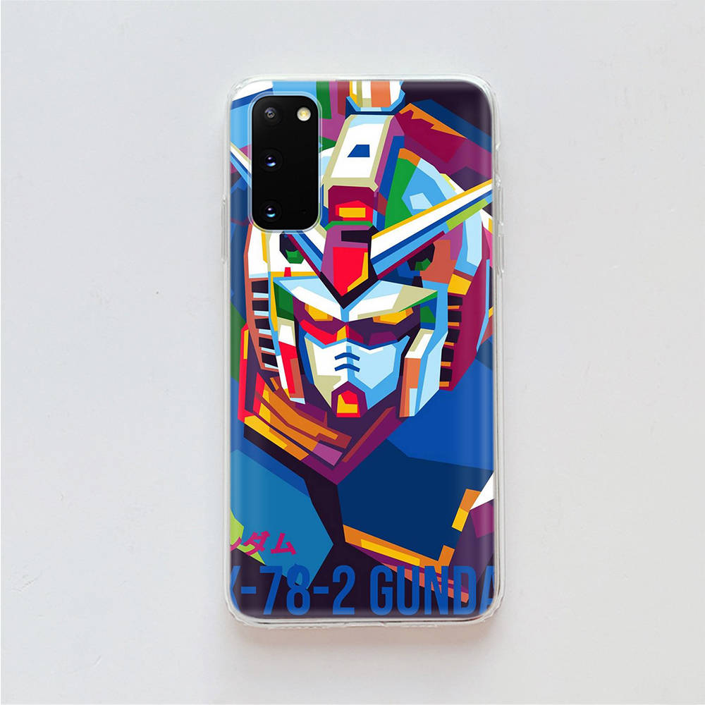 AD71 GUNDAM прозрачный чехол для Samsung A04 A14 A23 A34 A54 M23 M33 M52 M53 Realme 10 9 C30S C35 C55 VIVO Y02 Y21 Y33S Y51 X80 V25 чехол