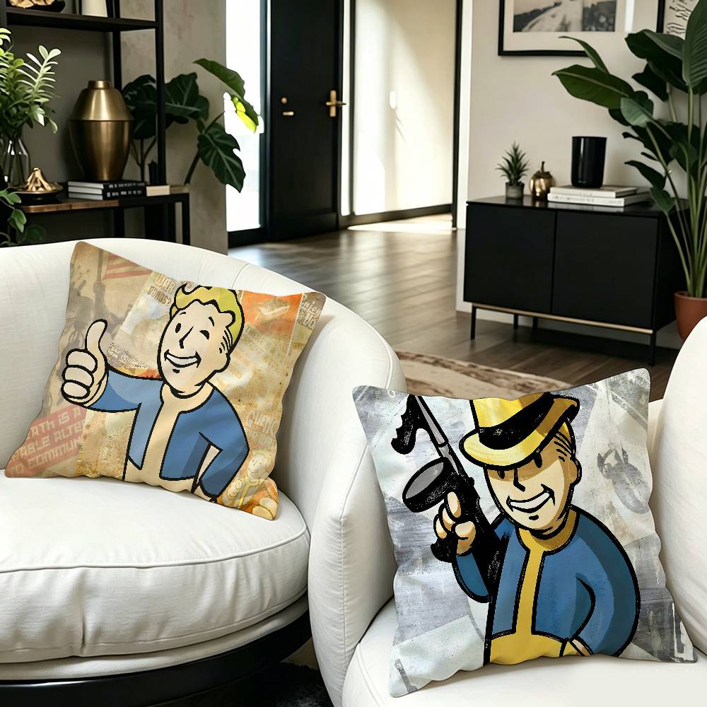 Game V-V-VaultS Cartoon Cushion Cover Inches Farmhouse Decor Home Throw Pillow Covers for Couch Decorations