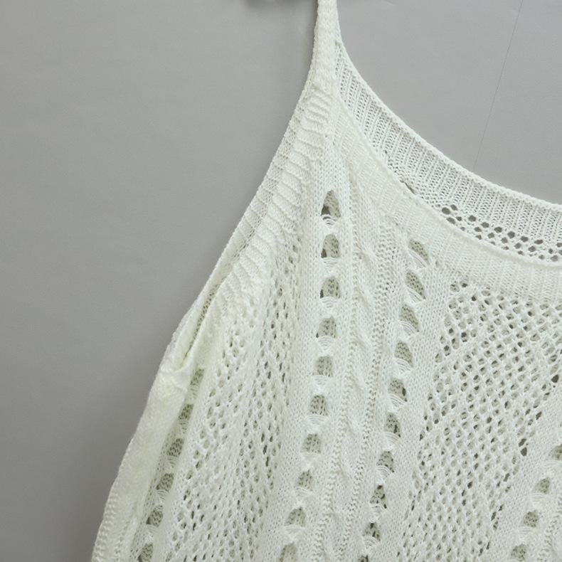 Летние женские трикотажные пляжные праздничные платья с вырезами, купальники, прикрывающие платье-халтер на берегу моря