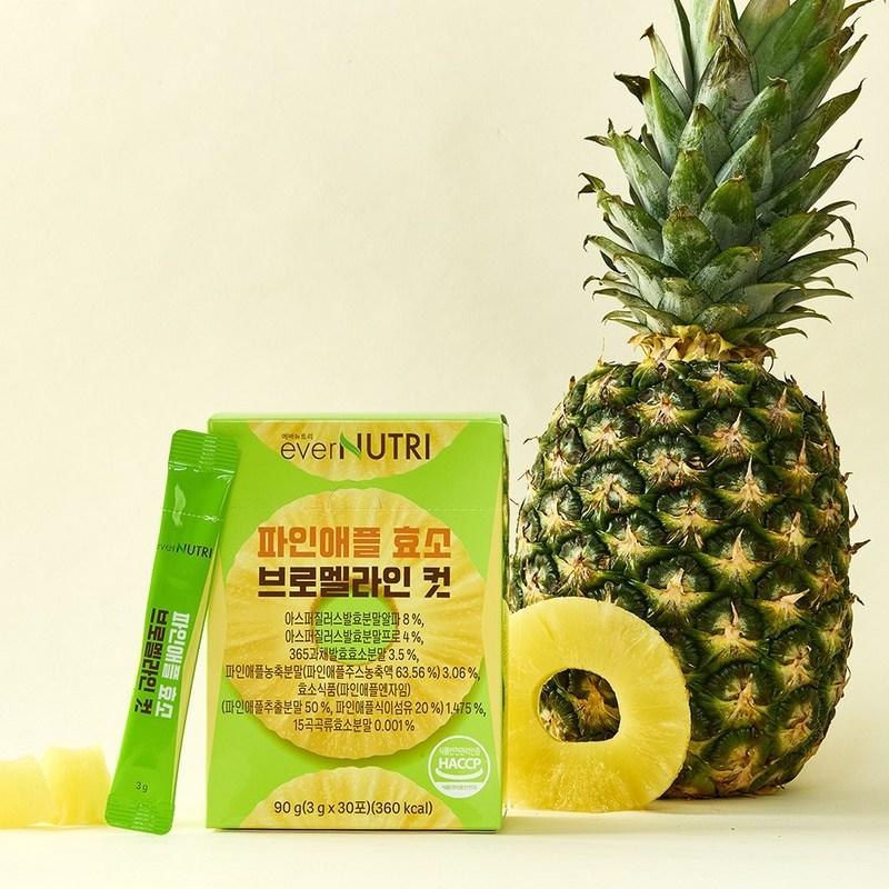 Evernutri High Potency Pineapple Enzyme Bromelain Digestive Enzyme, 90g, 3 units