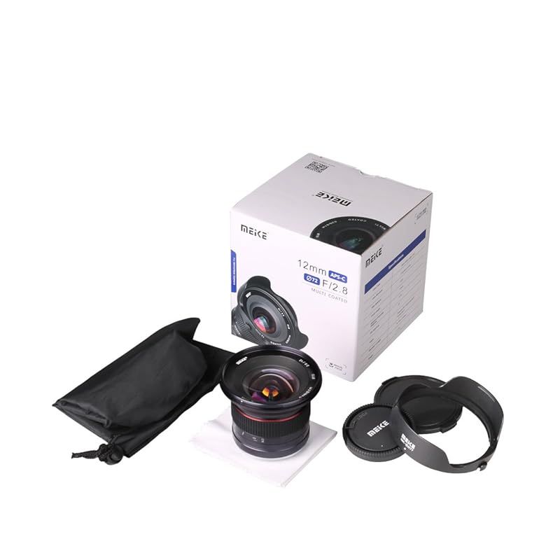 [] Meike interchangeable lenses wide angle lens MK 12mm F2.8 SONY For E-mount Comes with Japanese instruction manual 19950001