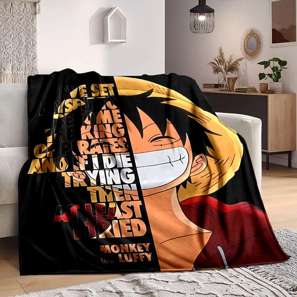 1Pc Pirate Ambition Flannel Blanket, Soft And Comfortable, Casual Warm, Camping Travel, Christmas, Halloween Xmas Gift L1109