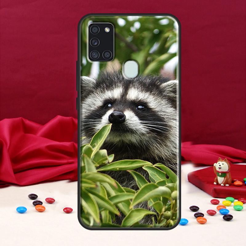 Чехол с изображением енота для Samsung Galaxy A34 A54 A14 A12 A22 A32 A52 A51 A71 A50 A53 A73 A13 Задняя крышка