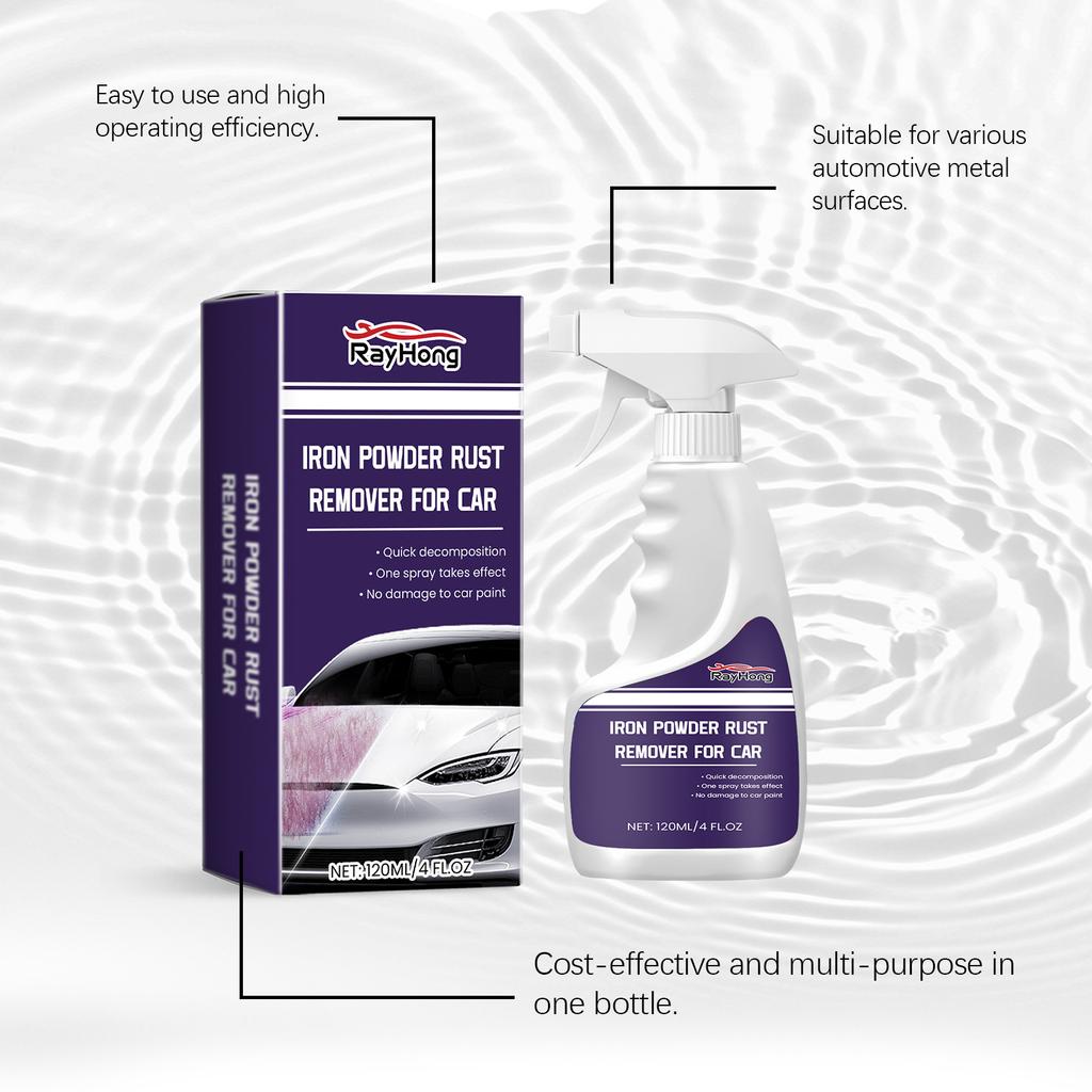 Rayhong Car Iron Powder Rust Remover Car Paint Stain Remover Rust Polishing Cleaning Sparking Renovation Maintenance