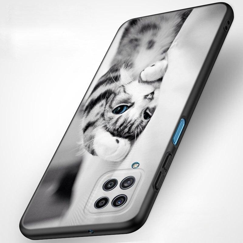 Милый кавайный чехол для телефона с котенком и кошкой для Samsung Galaxy A21 A30 A50 A52 S A13 A22 A32 A33 A53 A73 5G A11 A12 A31 A51 A70 A71 A72