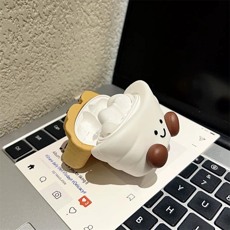Милые чехлы для наушников с Чипом для Airpods 4 Pro 2, стабильная крышка для наушников для Apple Airpod 3 Pro 2 1 3-го поколения