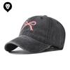 Cotton Bow Embroidery Baseball Cap Spring New Personalized Embroidery Cap