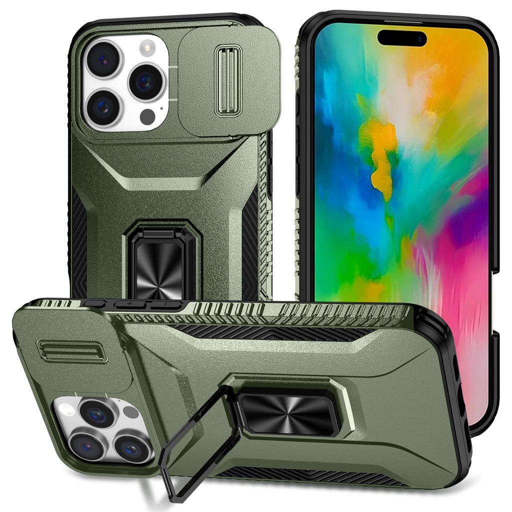 Чехол-бампер Camshield с подставкой для iPhone 16 Pro Max, TPU+PC