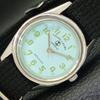 VINTAGE FAVRE LEUBA 253 HAND-WINDING SWISS MENS SEA GREEN DIAL WATCH A436414-2 R129-a436414