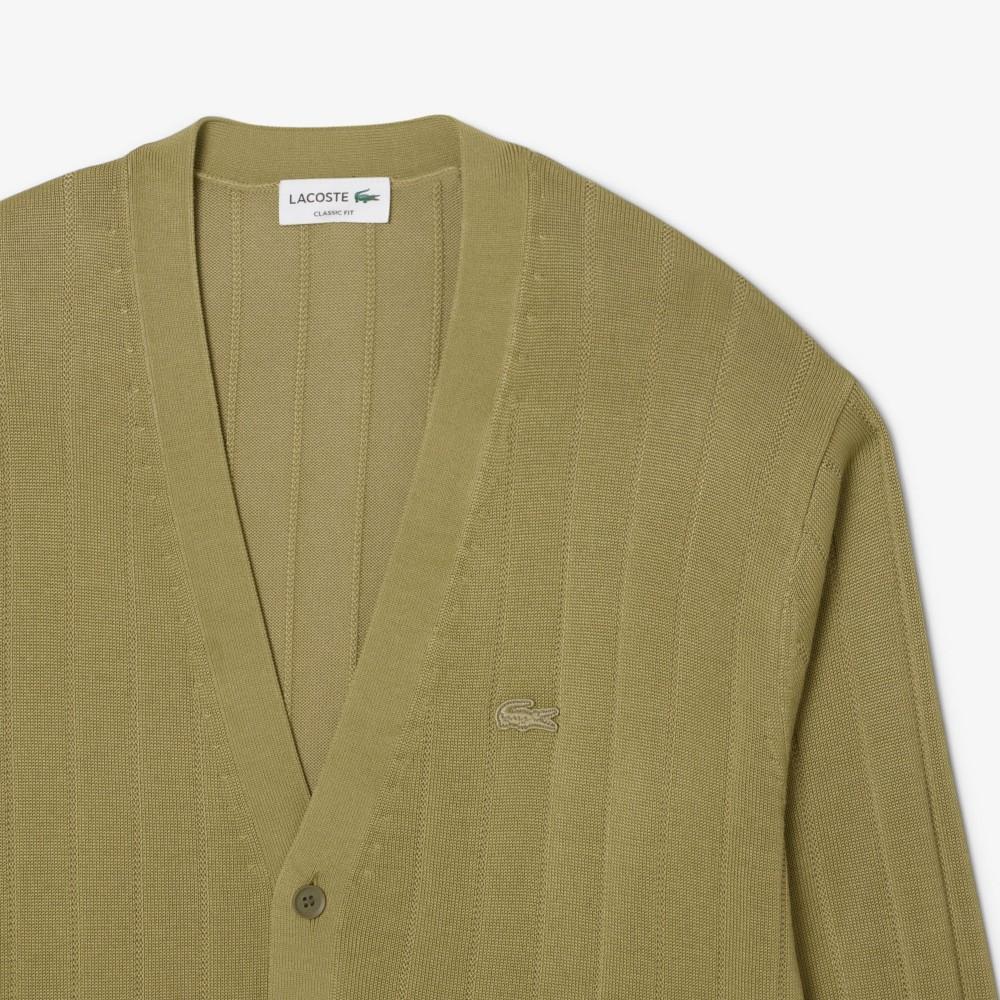 Lacoste Мужской хлопковый вязаный кардиган AH5338-55NE9F