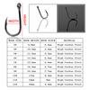 100PCS/SET High Quality Perforated Barb Fishook Durable Head Fishing Hooks Fish Bait