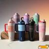 Изолированная бутылка для воды Owala из нержавеющей стали 304 - Двойного назначения с трубочкой для использования на улице и в автомобиле