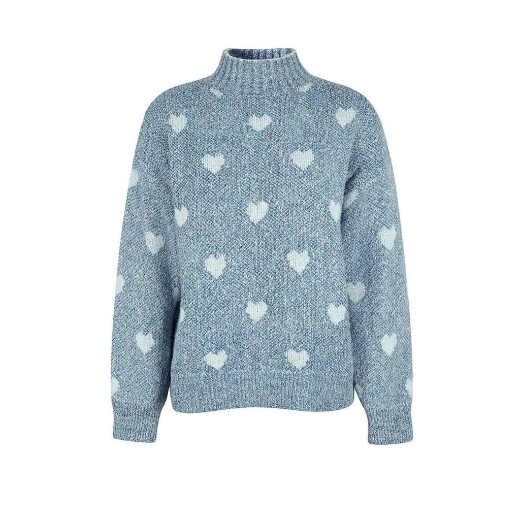 Женская мода шенилл Love свитер осень зима полуводолазка свободный вязаный свитер женские теплые свитера топы