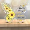 Acrylic Butterfly Ornaments Thanks Mother Express Love Heartfelt Gifts Desktop Accessories Plaque for Mom Birthdays Ideal Gift