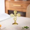 Креативные китайские ornaments на удачу Золотые Веерные Статуэтки Фэн-шуй Фэншуй Сплав Настольная Фигурка Дом