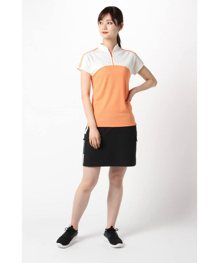 Golf Short Sleeve High Neck Shirt Quick X White 1 [New Balance] (Water Absorbent, Drying, Stretchy) / Women's / 012-2166505 100_Red [M]