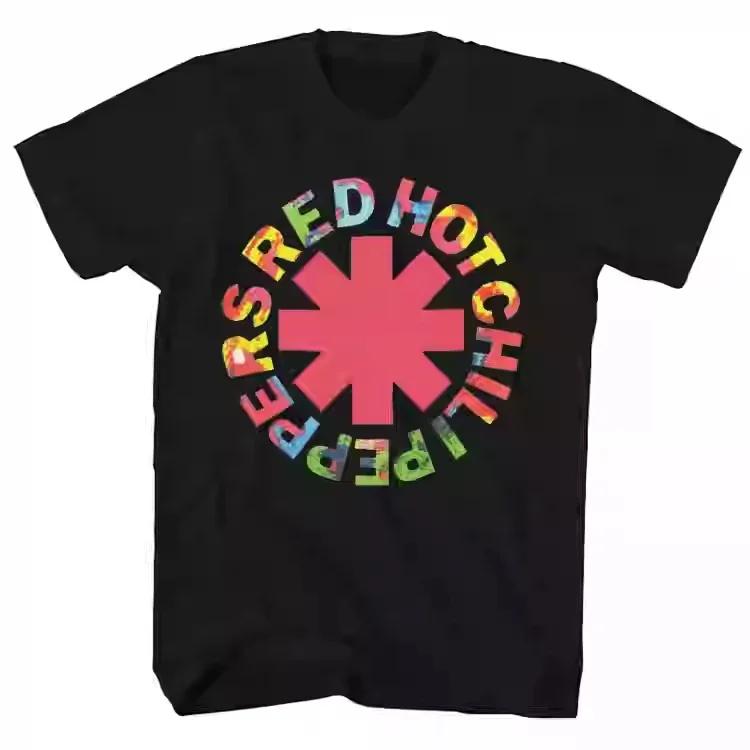 Повседневные футболки Red Hot Chili Peppers Крутые Забавные Мужские Женские Хлопок Короткий Рукав Оверсайз Уличная Одежда Дети Мальчик Девочка Летний Топ