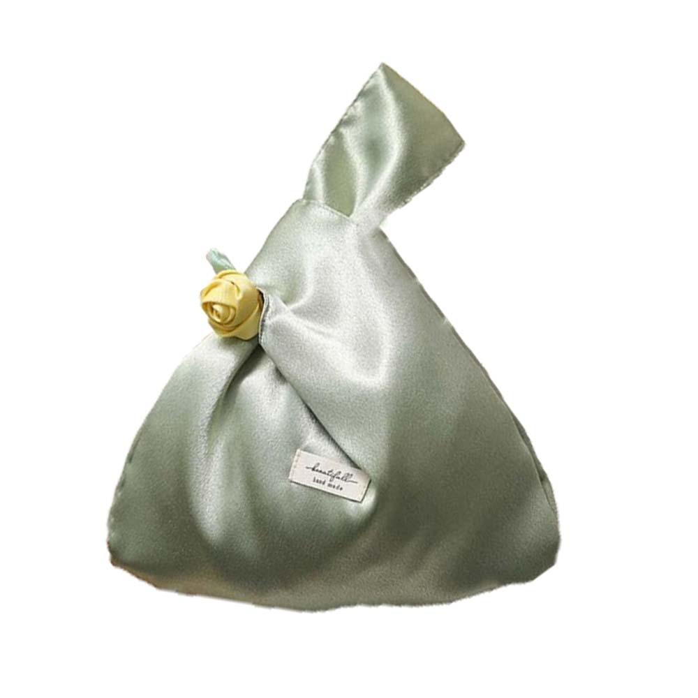 Satin Gift Candies Bag Elegant Butterfly Orchid Knot Handbag Sweet Hand-held Pouch Blessing