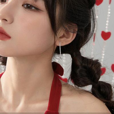 Серьги Love Tassel Earrings Простые и простые новые корейские версии