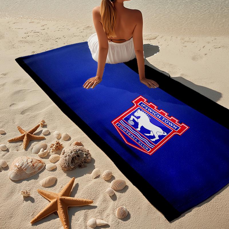 FBPA Football Club Emblem Beach Towel, Quick-drying, Easy to Care for, Use for Both Fitness and Beach Vacations,Sports Essential Fan Gift