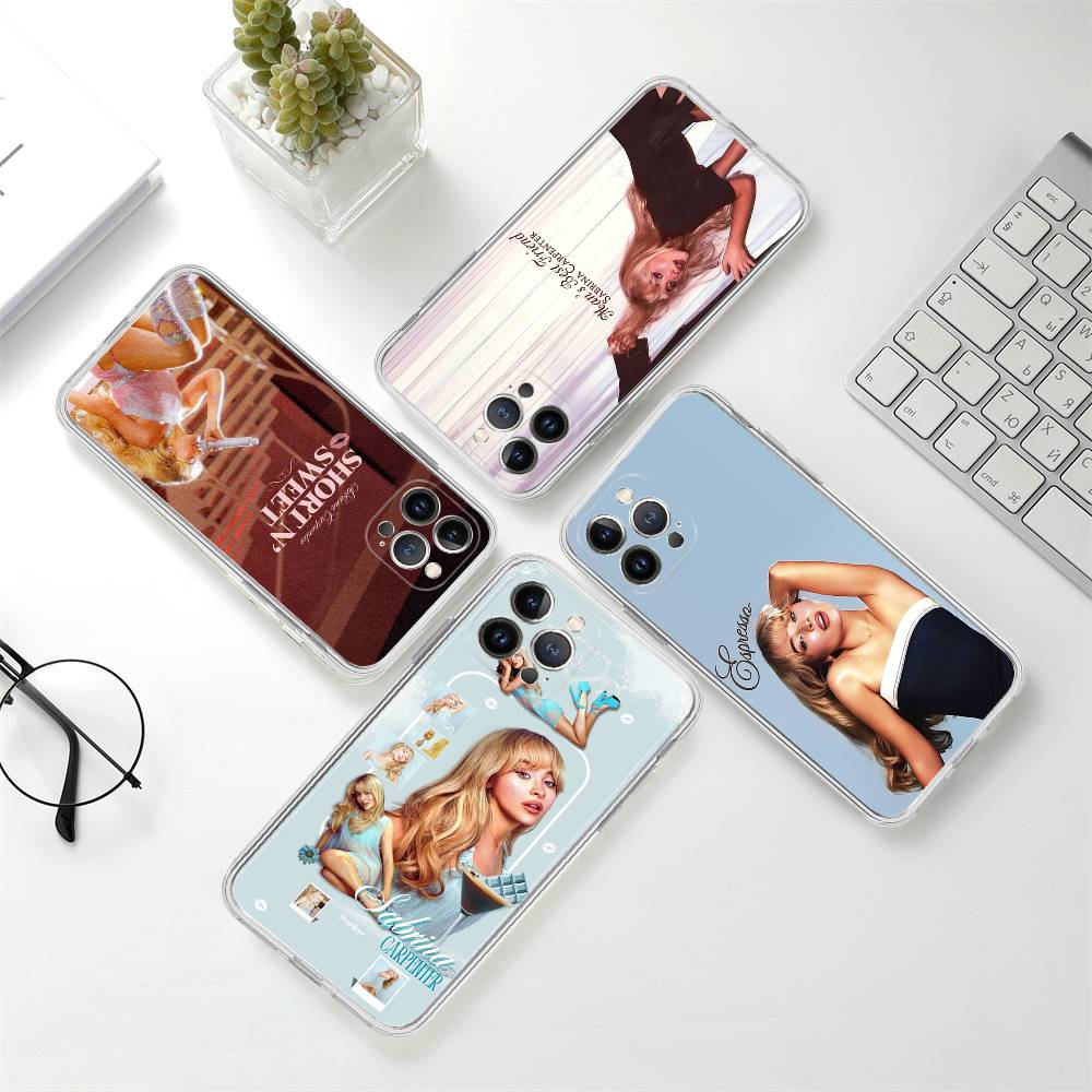 Певица S-Сабрина Карпентер Прозрачный Чехол Для iPhone 11 12 13 14 15 16 17 Air Pro Max Plus Mini Ударопрочный Чехол