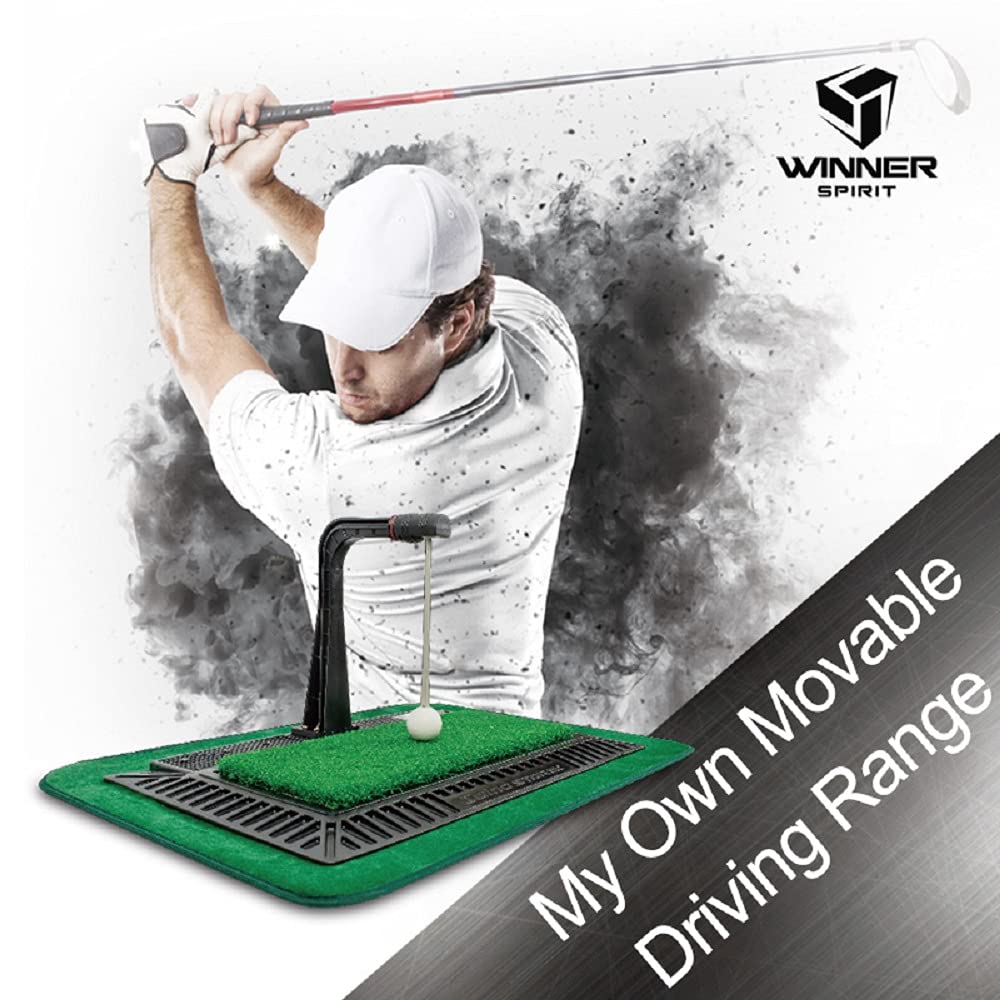 WINNER SPIRIT Real Swing 300 Тренажер для ударов по гольфу Проверка правильной траектории удара после замаха Тренировочный коврик для замаха Регулируемая высота
