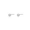 NORMALLEE [White gold] Basic Cubic Earrings (M)