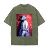 Beastars Legoshi Cool Printed Tee Men Women Washed Cotton Tshirts Manga Vintage T Shirt Harajuku Male Short Sleeve Loose Tshirt