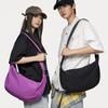 Canvas Bag Women's Lazy Wind Messenger Bag Large Capacity Men's Sports Shoulder Large Bag Oversized Dumpling Cloud Armpit Bag