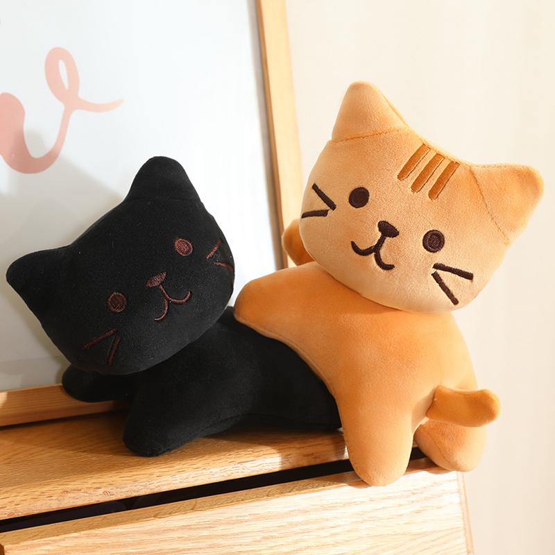 Милая Плюшевая Игрушка Кошка Мягкие Котята 4 Цвета Оранжевый Кот Игрушки Лежащий Кот Игрушка Мягкие Плюшевые Животные Игрушки Подарки для Детей Подарки на День Рождения