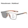 Фотохромные мультифокальные очки для чтения, очки для борьбы с пресбиопией и защитой от синего света, спортивные унисекс, сверхлегкие диоптрийные очки