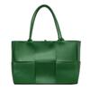 Simple Solid Color Large Capacity Women Casual Woven Tote Bag For Use Daily