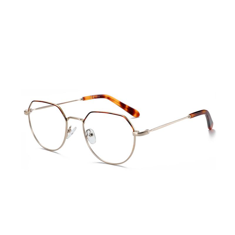 ZENOTTIC Fashion Sweethearts Прогрессивные очки по рецепту Металлические шестигранные оптические очки Фотохромные очки для близорукости