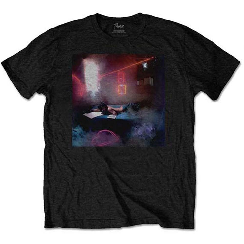 Men's Prince Watercolours (Back Print) Slim Fit T-shirt Black