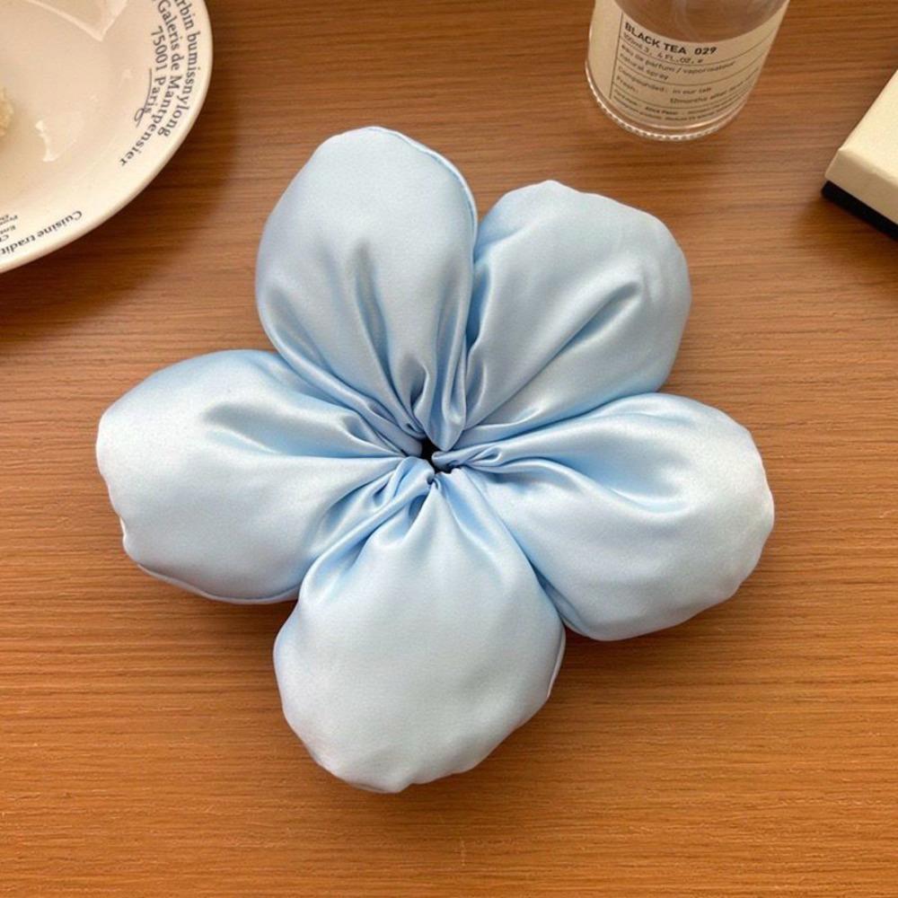 Губка Цветок Сатиновые Резинки для Волос Большие Резинки для Волос Очаровательные Держатели для Хвоста для Женщин