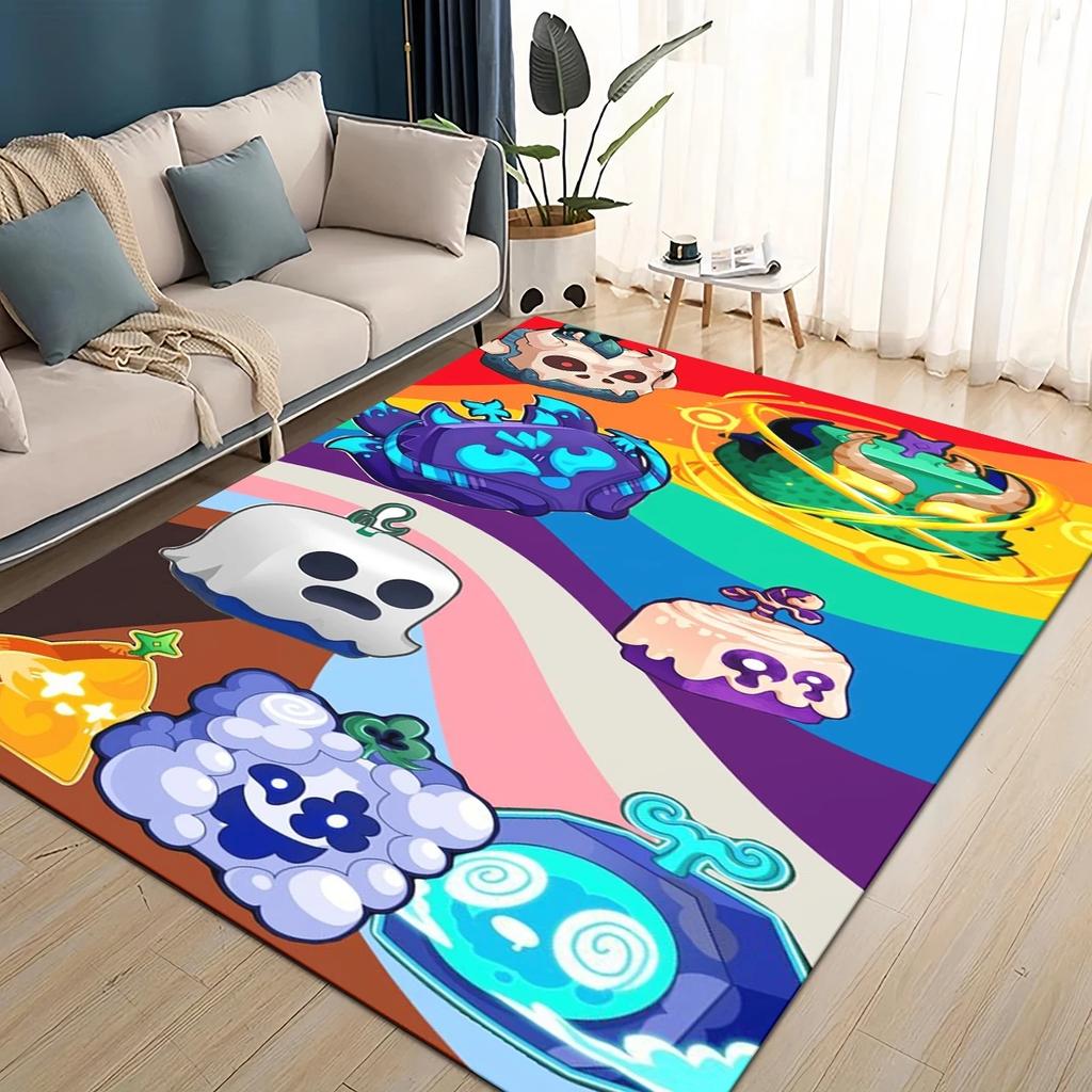 27 Style New B-Blox Fruit Cartoon Carpet Rug for Living Room Bedroom Home Sofa Decoration,Kids Play Non-slip Floor Mat