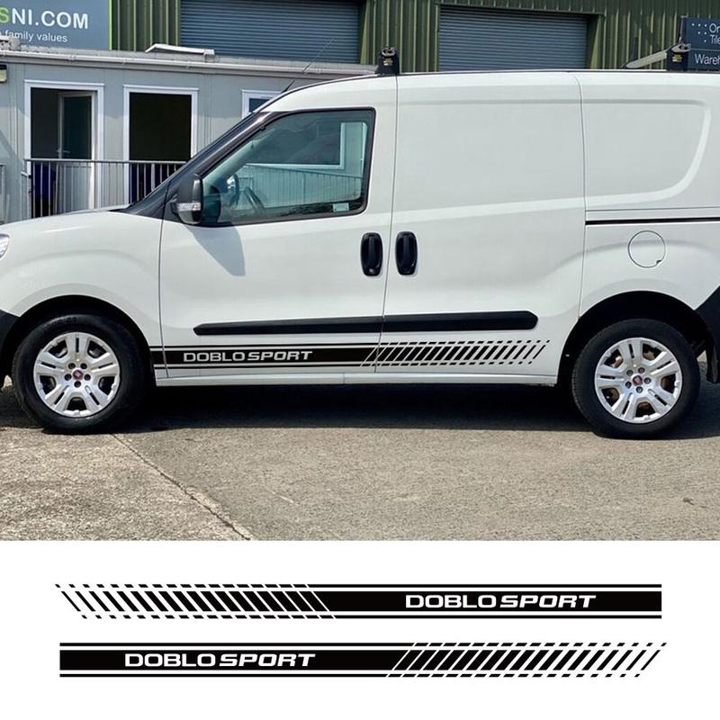 Для Fiat Doblo Cargo Maxi Автодом Наклейки на Дверь Автомобиля Спортивные Полосы Графика Стайлинг Виниловый Декор Наклейки Аксессуары для Тюнинга Авто