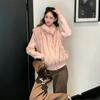 Winter new Mao Mao jacket women's lapel, short cotton clothes knitted sleeves vest