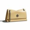 TORY BURCH Silver Logo Nappa Leather Shoulder Bag Mini Women Yellow 176642-200